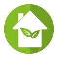 Environment house ecology construction symbol shadow Royalty Free Stock Photo