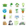 Environment icon set Royalty Free Stock Photo