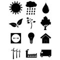 Environment icon set