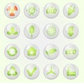 Environment icons set Royalty Free Stock Photo