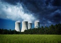 Environment, nuclear power station Royalty Free Stock Photo