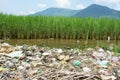 Environment problem, landfill, farmland, polluted