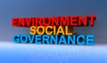 Environment social governance on blue