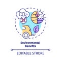 Environmental benefits concept icon Royalty Free Stock Photo