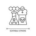 Environmental biotechnology linear icon