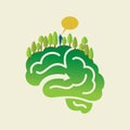 Environmental brain - green idea