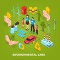 Environmental Care Green Background