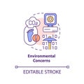 Environmental concerns concept icon