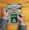 Environmental Conservation Recycle Green saving Life Preservatio Royalty Free Stock Photo