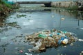 Environmental crisis Reservoir pollution due to the accumulation of plastic waste