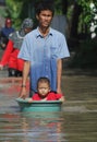 ENVIRONMENTAL DISASTER DAMAGE FLOOD Royalty Free Stock Photo