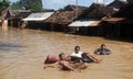 ENVIRONMENTAL DISASTER DAMAGE FLOOD Royalty Free Stock Photo