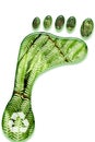 Environmental footprint Royalty Free Stock Photo