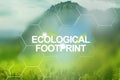 Environmental Impact of industries and ecological footprint concept.