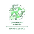 Environmental planning green concept icon Royalty Free Stock Photo