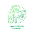 Environmental planning green gradient concept icon Royalty Free Stock Photo