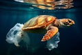 Environmental plight Plastic bag pollution harms ocean life and ecosystems