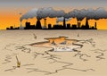 Environmental pollution Royalty Free Stock Photo
