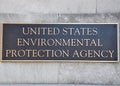 Environmental Protection Agency sign Royalty Free Stock Photo