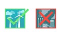 Environmental protection eco icons set