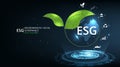 Environmental Social and Governance (ESG)concept design Royalty Free Stock Photo
