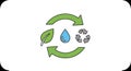 Environmental Sustainability Cycle Icon Royalty Free Stock Photo