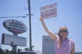 Environmentalists protesting Royalty Free Stock Photo