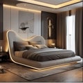 Envision a bedroom that epitomizes modern luxury