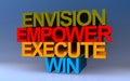 envision empower execute win on blue