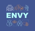 Envy word concepts banner