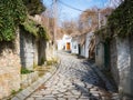 Enzersfeld in Weinviertel region. Vine cellar road Royalty Free Stock Photo