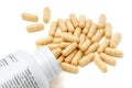 The enzyme capsules. Royalty Free Stock Photo