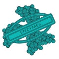 Shape of Enzymes cells vector illustration Closeup view. Digestive biotechnology