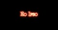 Eo ipso written with fire