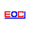 EOC letter logo creative design with vector graphic, EOC Royalty Free Stock Photo