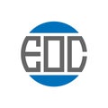 EOC letter logo design on white background. EOC creative initials circle logo concept. EOC letter design Royalty Free Stock Photo