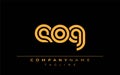EOG Creative Unique Modern Letter Logo Design Royalty Free Stock Photo
