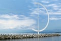 The Eole wind vane Port Ouchy Lausanne Switzerland Royalty Free Stock Photo