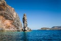 Eolian islands Guard Rock Royalty Free Stock Photo