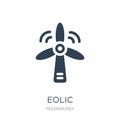 eolic icon in trendy design style. eolic icon isolated on white background. eolic vector icon simple and modern flat symbol for Royalty Free Stock Photo