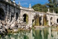 Eolo Fountain and fall at the Royal Palace of Caserta, Italy