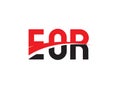 EOR Letter Initial Logo Design Vector Illustration Royalty Free Stock Photo