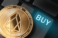 Eos coin with buy button