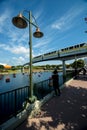 Epcot disney monorail Royalty Free Stock Photo