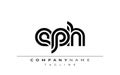 EPH Creative Unique Modern Letter Logo Design Royalty Free Stock Photo