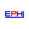 EPH letter logo creative design with vector graphic, EPH Royalty Free Stock Photo