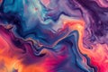 Ephemeral Abstract colorful liquid. Generate Ai
