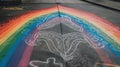 Chalk Art: A Rainbow of Pride on the Streets