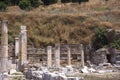 Ephesus ancient city old ruins at sunny day, Izmir, Turkey. Turkish famous landmark Royalty Free Stock Photo