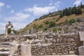 Ephesus ancient city old ruins at sunny day, Izmir, Turkey. Turkish famous landmark Royalty Free Stock Photo